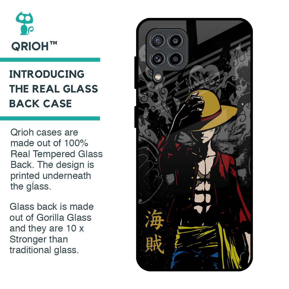 Dark Luffy Glass Case for Samsung Galaxy M32
