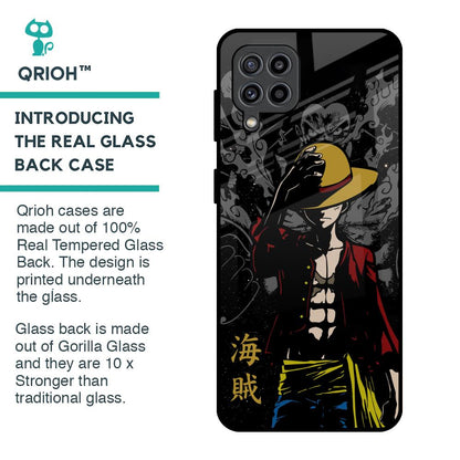 Dark Luffy Glass Case for Samsung Galaxy M32