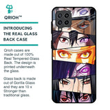 Anime Eyes Glass Case for Samsung Galaxy M32