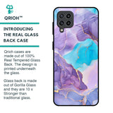 Alcohol ink Marble Glass Case for Samsung Galaxy M32