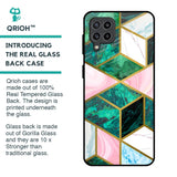 Seamless Green Marble Glass Case for Samsung Galaxy M32