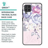 Elegant Floral Glass Case for Samsung Galaxy M32