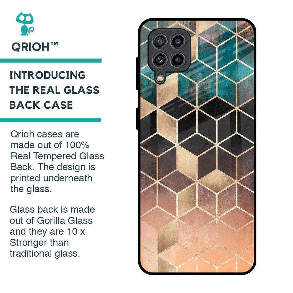 Bronze Texture Glass Case for Samsung Galaxy M32