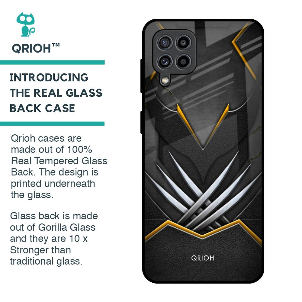 Black Warrior Glass Case for Samsung Galaxy M32