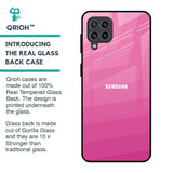 Pink Ribbon Caddy Glass Case for Samsung Galaxy M32