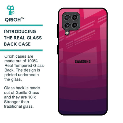 Wavy Pink Pattern Glass Case for Samsung Galaxy M32