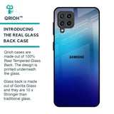 Blue Rhombus Pattern Glass Case for Samsung Galaxy M32