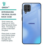 Vibrant Blue Texture Glass Case for Samsung Galaxy M32