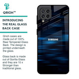 Blue Rough Abstract Glass Case for Samsung Galaxy M32