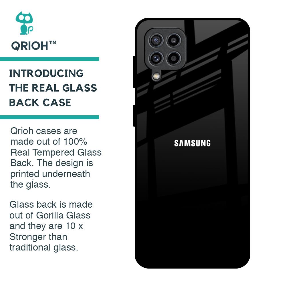 Jet Black Glass Case for Samsung Galaxy M32