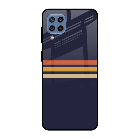 Tricolor Stripes Samsung Galaxy M32 Glass Cases & Covers Online