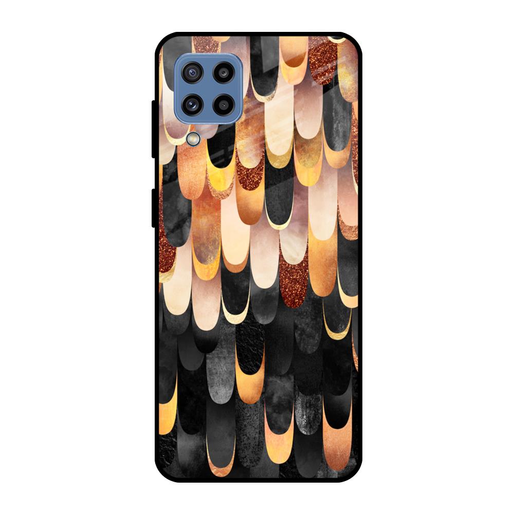 Bronze Abstract Samsung Galaxy M32 Glass Cases & Covers Online