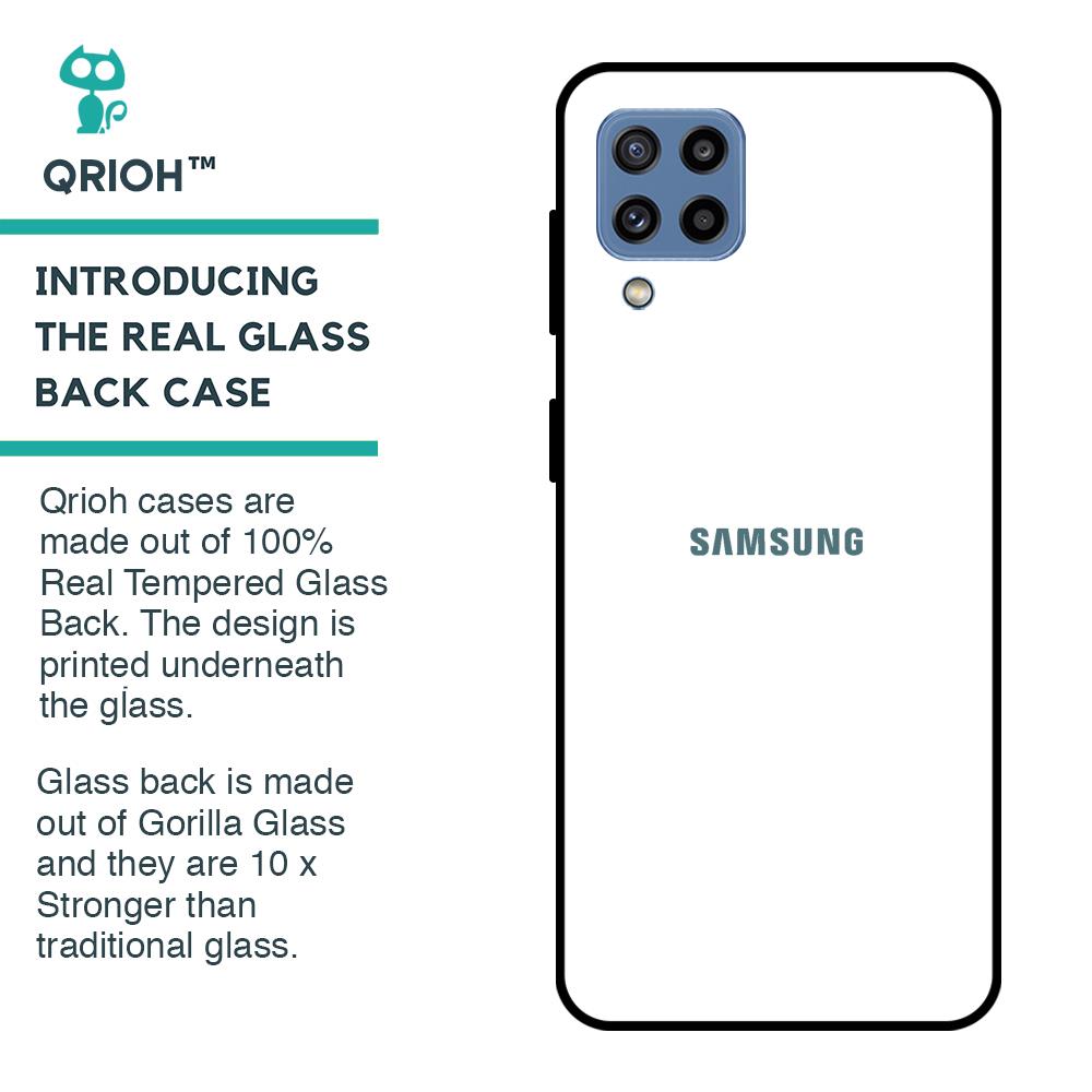 Arctic White Glass Case for Samsung Galaxy M32