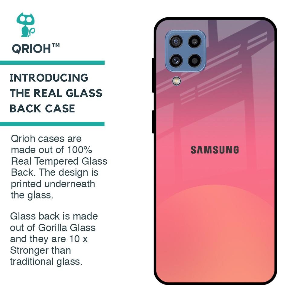 Sunset Orange Glass Case for Samsung Galaxy M32