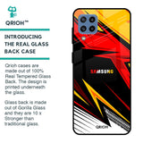 Race Jersey Pattern Glass Case For Samsung Galaxy M32