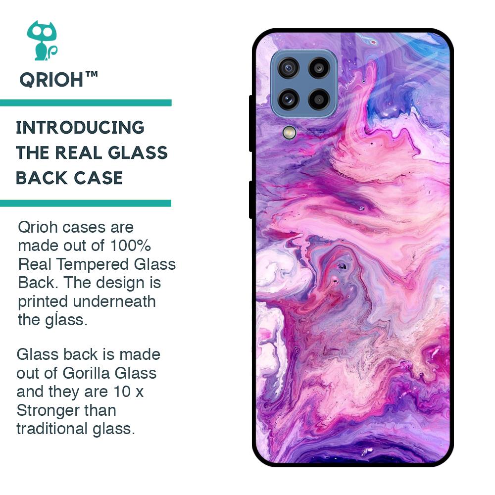 Cosmic Galaxy Glass Case for Samsung Galaxy M32