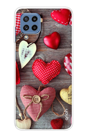 Valentine Hearts Samsung Galaxy M32 Back Cover
