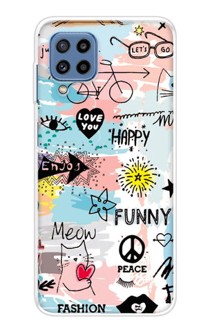 Happy Doodle Samsung Galaxy M32 Back Cover
