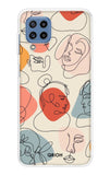 Abstract Faces Samsung Galaxy M32 Back Cover