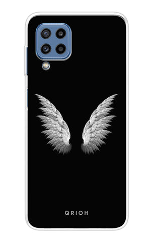 White Angel Wings Samsung Galaxy M32 Back Cover