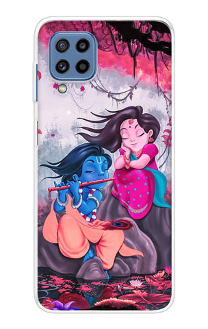 Radha Krishna Art Samsung Galaxy M32 Back Cover