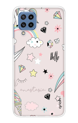 Unicorn Doodle Samsung Galaxy M32 Back Cover