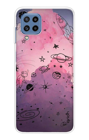Space Doodles Art Samsung Galaxy M32 Back Cover
