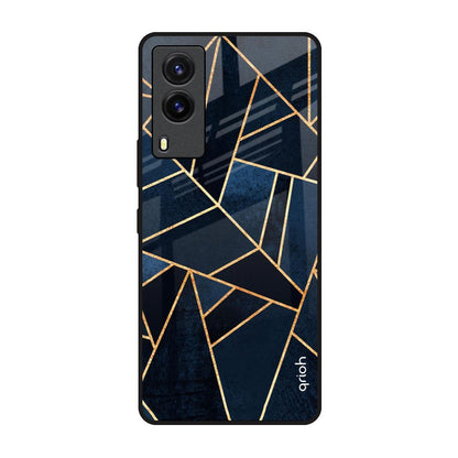 Abstract Tiles Vivo V21e Glass Back Cover Online
