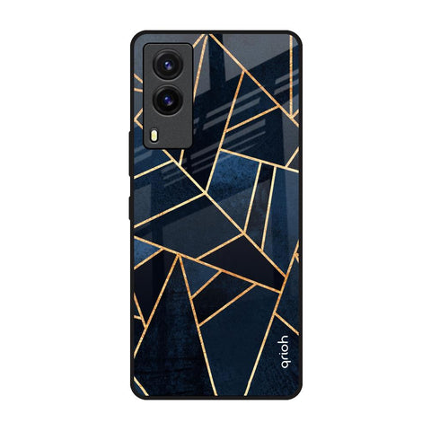 Abstract Tiles Vivo V21e Glass Back Cover Online