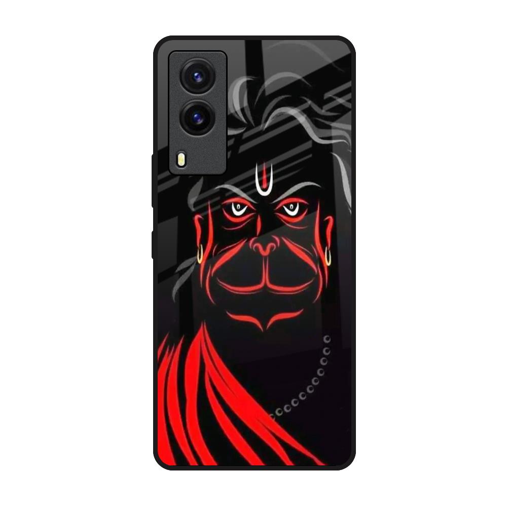 Lord Hanuman Vivo V21e Glass Back Cover Online