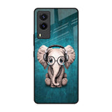 Adorable Baby Elephant Vivo V21e Glass Back Cover Online