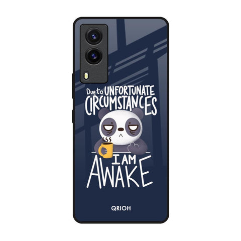 Struggling Panda Vivo V21e Glass Back Cover Online