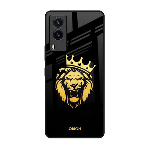 Lion The King Vivo V21e Glass Back Cover Online