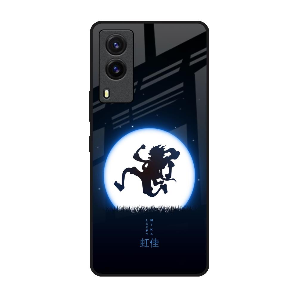 Luffy Nika Vivo V21e Glass Back Cover Online