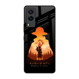Luffy One Piece Vivo V21e Glass Back Cover Online