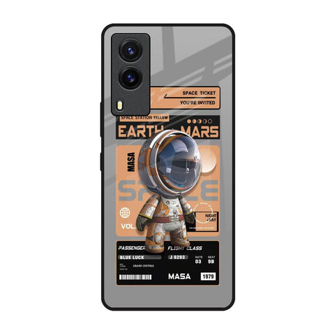 Space Ticket Vivo V21e Glass Back Cover Online