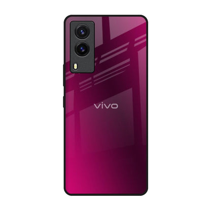 Pink Burst Vivo V21e Glass Back Cover Online