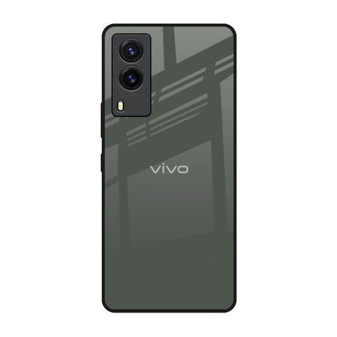 Charcoal Vivo V21e Glass Back Cover Online