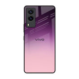 Purple Gradient Vivo V21e Glass Back Cover Online