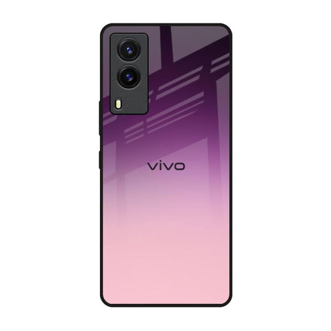 Purple Gradient Vivo V21e Glass Back Cover Online