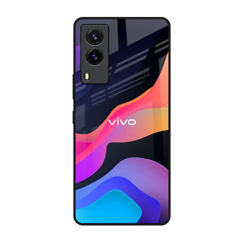 Colorful Fluid Vivo V21e Glass Back Cover Online