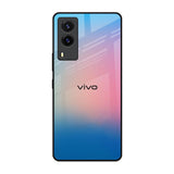 Blue & Pink Ombre Vivo V21e Glass Back Cover Online