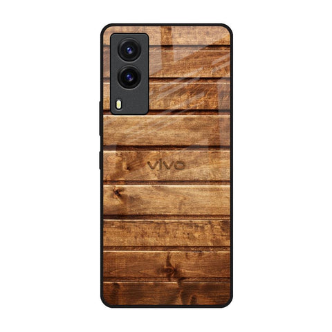 Wooden Planks Vivo V21e Glass Back Cover Online