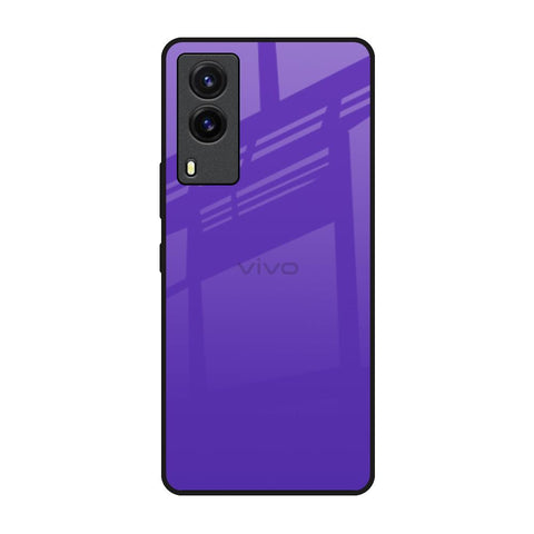Amethyst Purple Vivo V21e Glass Back Cover Online
