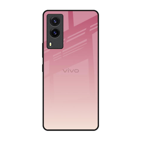 Blooming Pink Vivo V21e Glass Back Cover Online