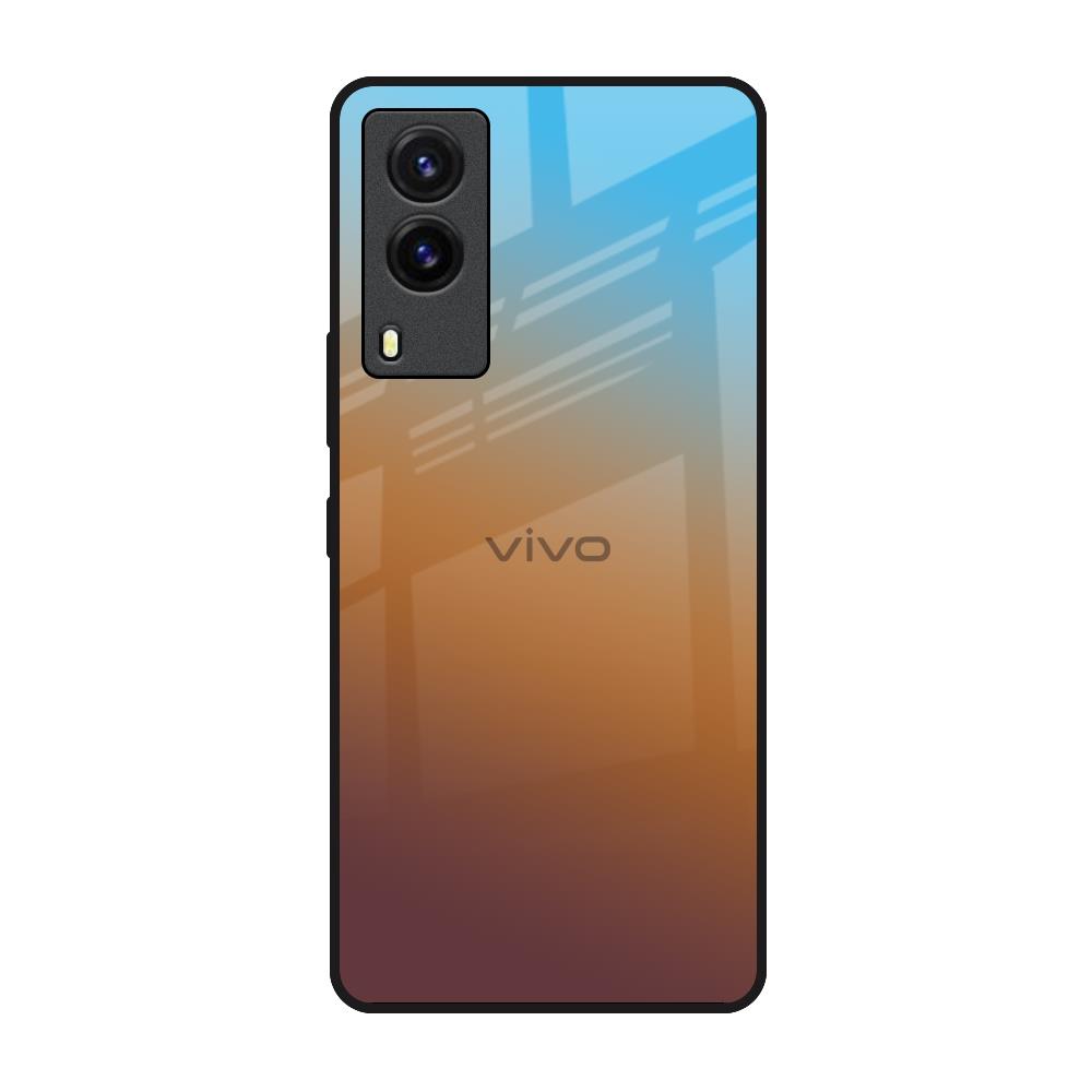 Rich Brown Vivo V21e Glass Back Cover Online