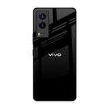 Jet Black Vivo V21e Glass Back Cover Online