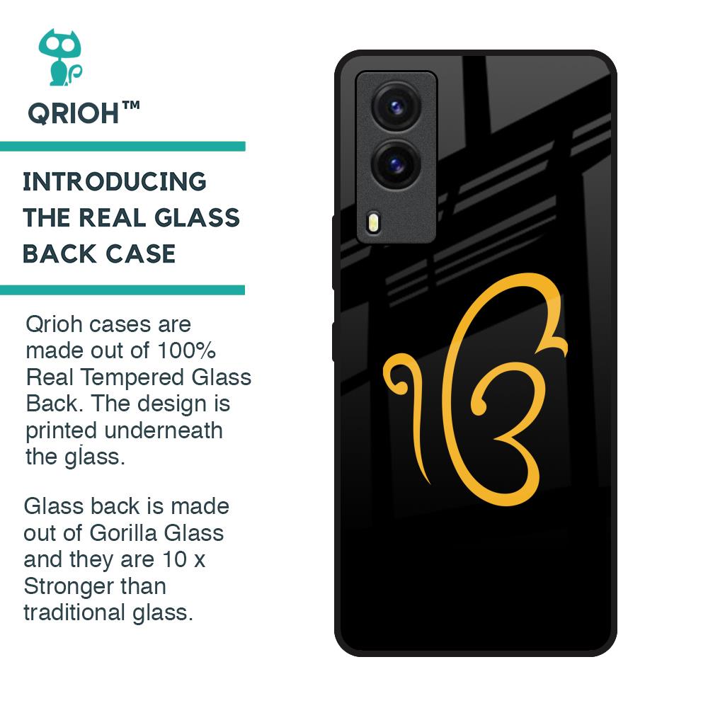 Luxury Fashion Initial Glass Case for Vivo V21e