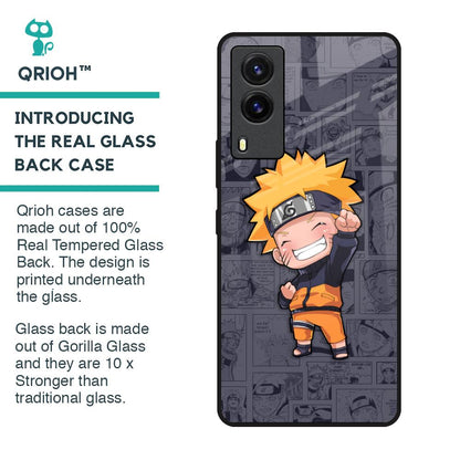 Orange Chubby Glass Case for Vivo V21e