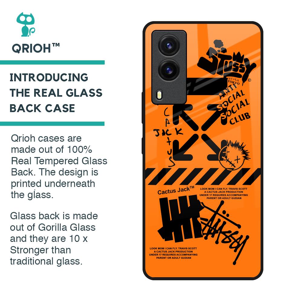 Anti Social Club Glass Case for Vivo V21e